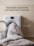 Night Lark coverless duvet 10.5 tog stone grey, imported from the UK