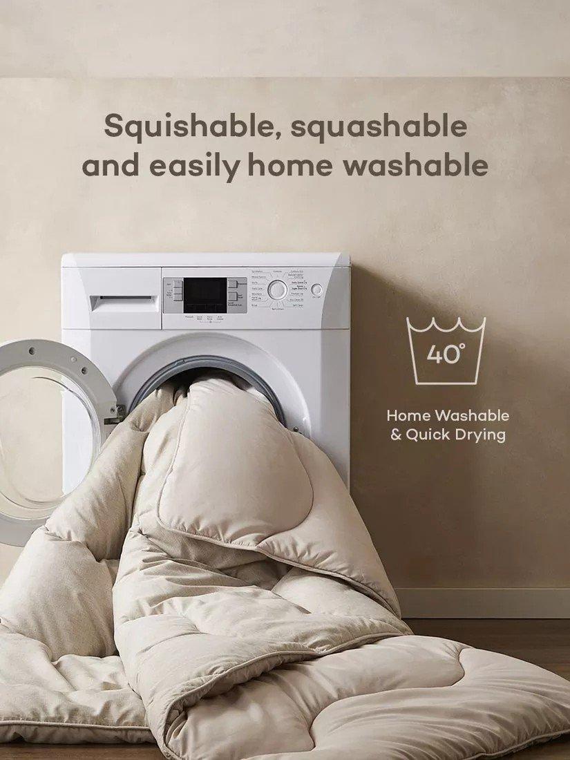 Night Lark Coverless Duvet 10.5 Tog Oat Double (British brand)