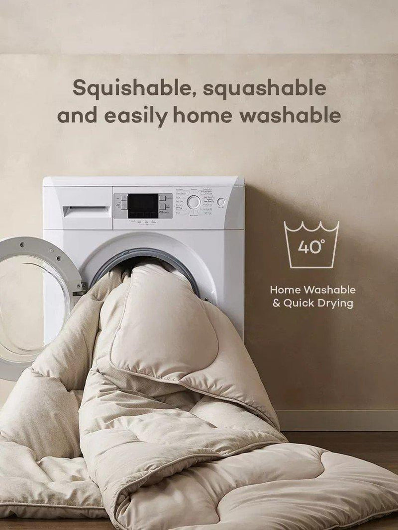 Night Lark Coverless Duvet 10.5 Tog Oat Double (British brand)
