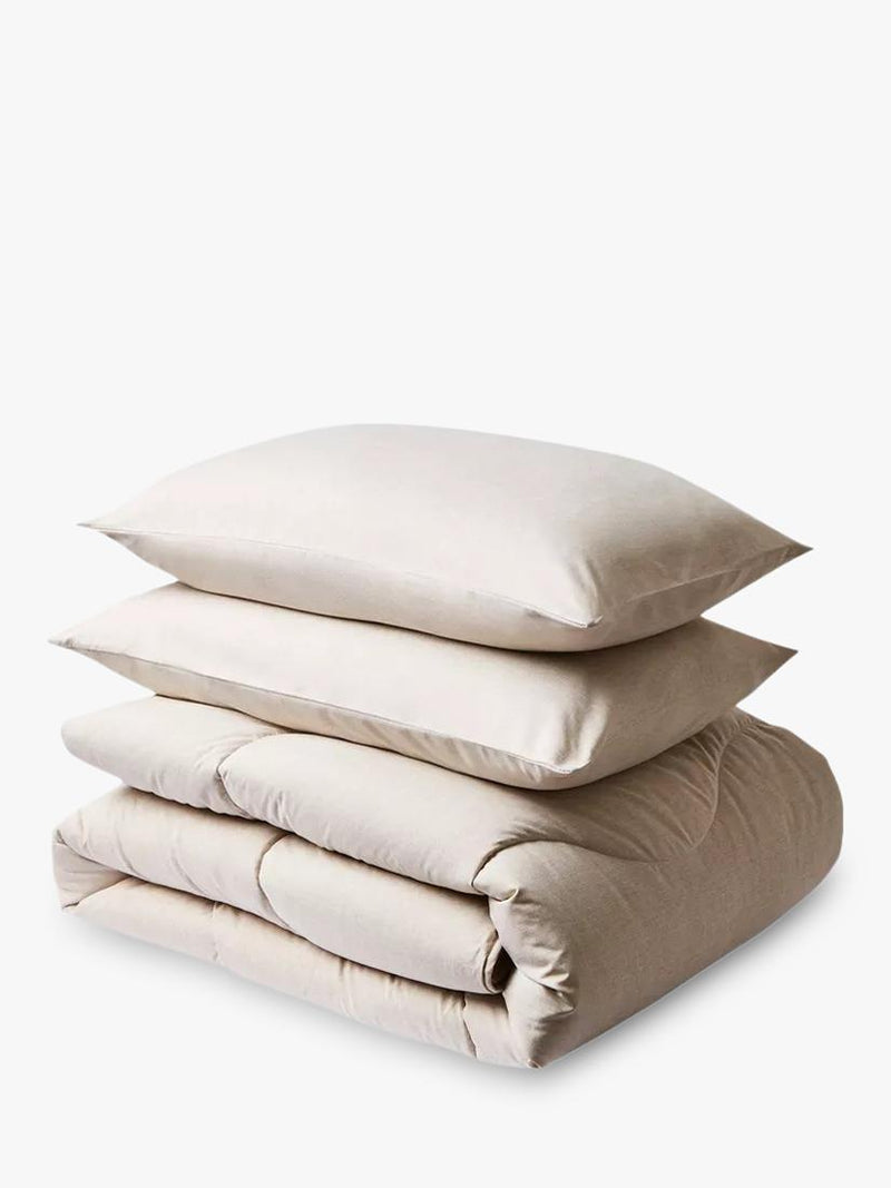 Night Lark Coverless Duvet 10.5 Tog Oat Double (British brand)