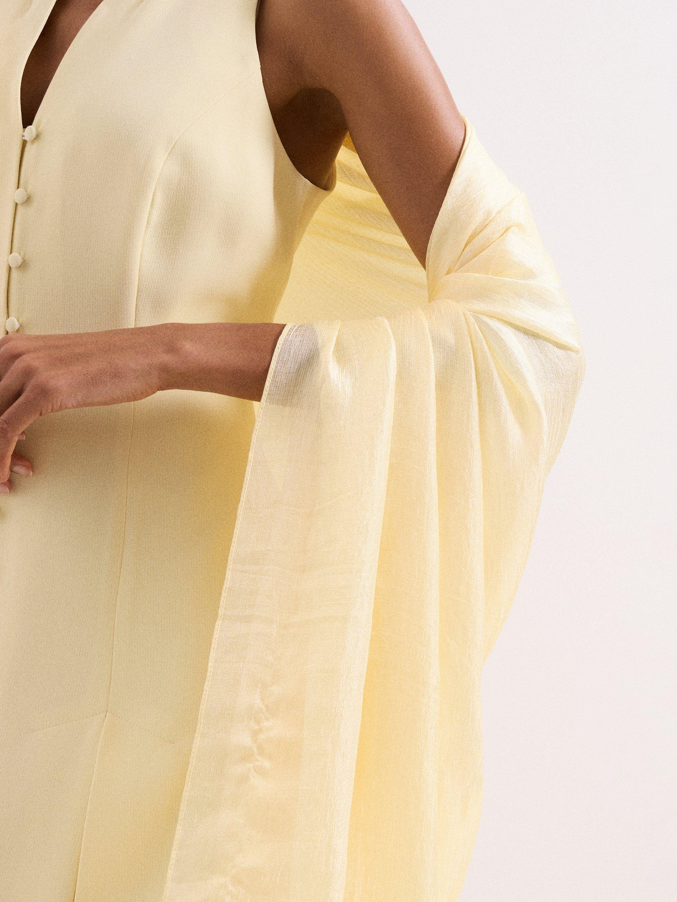 Phase Eight oversized scarf pale yellow 175x200cm - British product