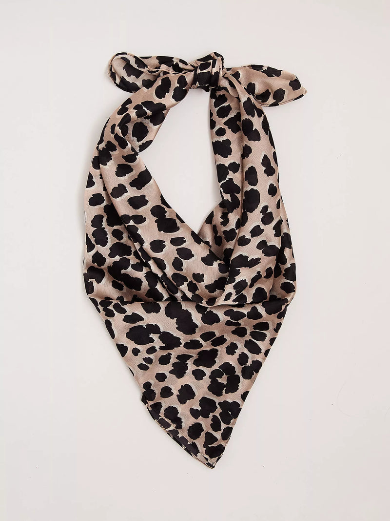 Phase Eight leopard print square scarf 70x70cm, UK version
