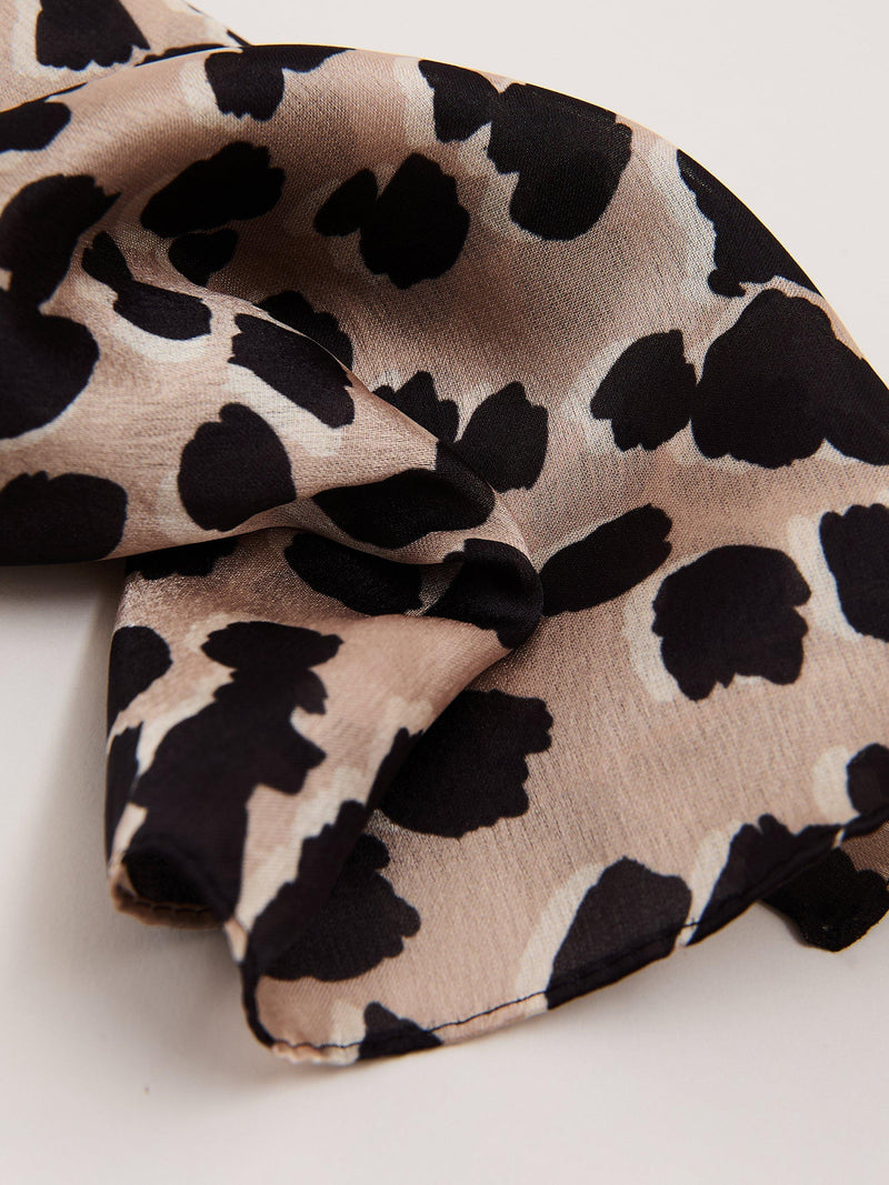 Phase Eight leopard print square scarf 70x70cm, UK version