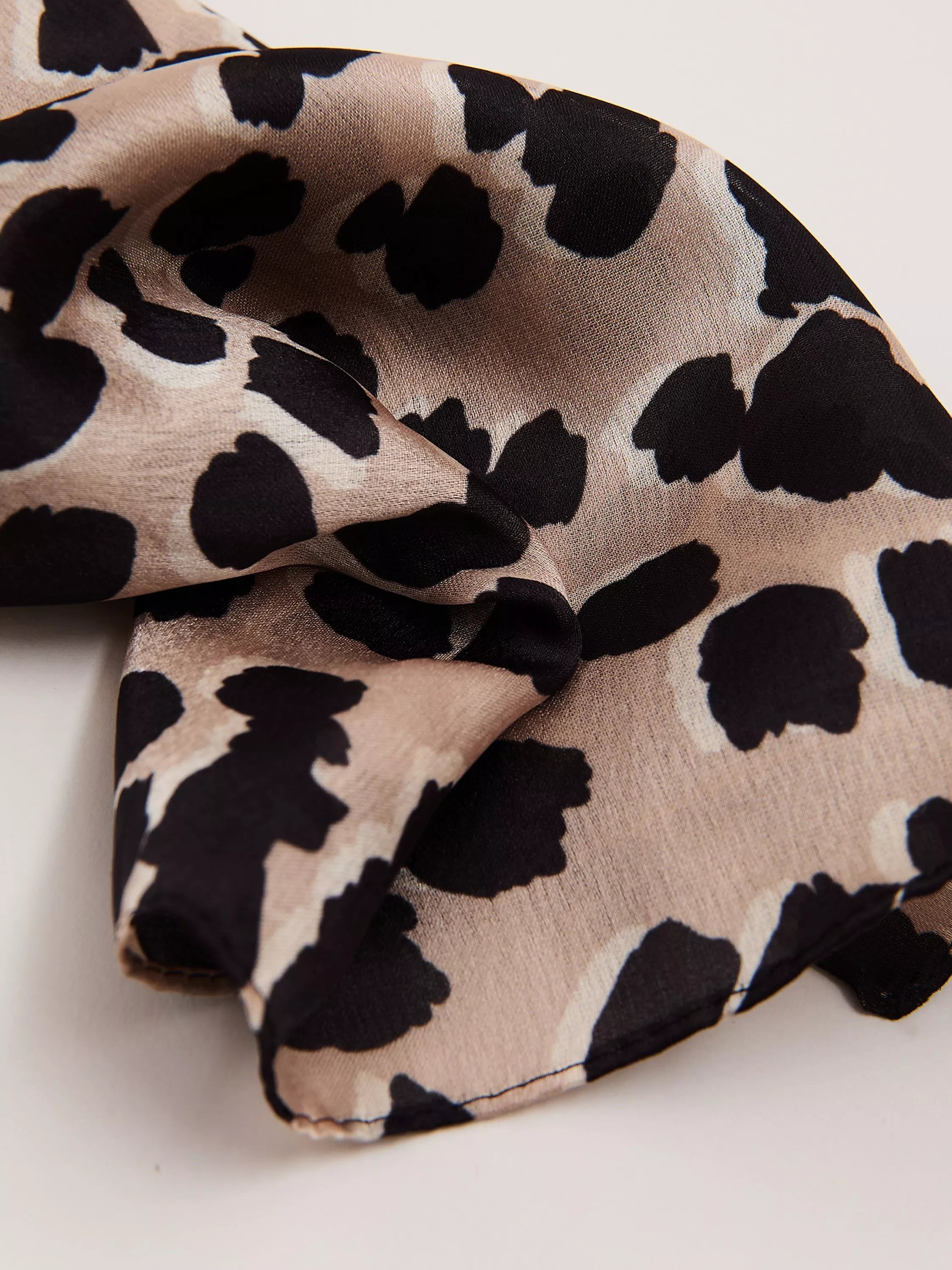 Phase Eight leopard print square scarf 70x70cm, UK version