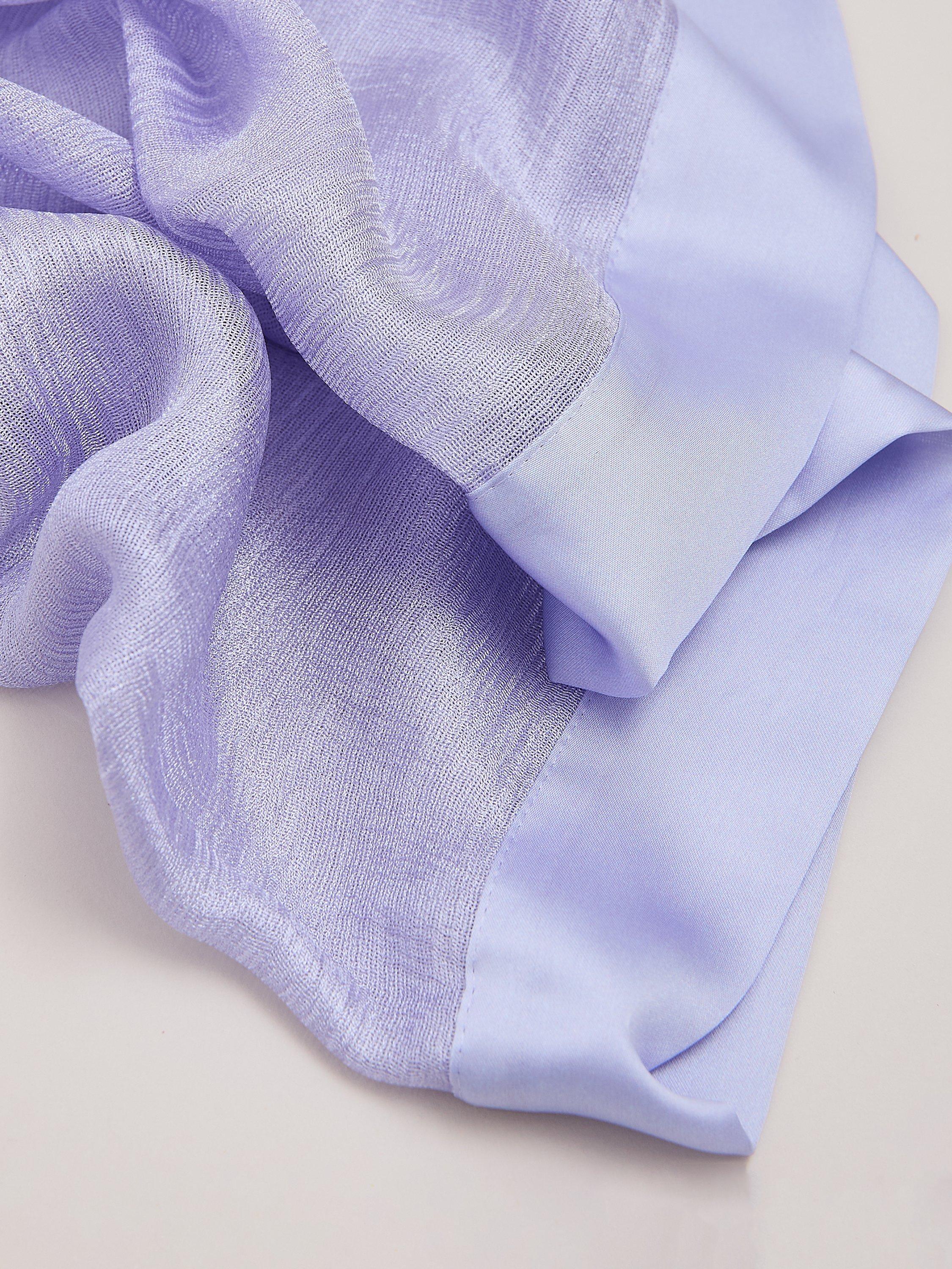 Phase Eight pale blue satin trim scarf - British product