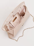 Phase Eight suede clutch bag with chain strap - British product