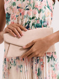 Phase Eight suede clutch bag with chain strap - British product