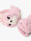 Lindex kids ear muffs and mittens set dusty pink (British brand)
