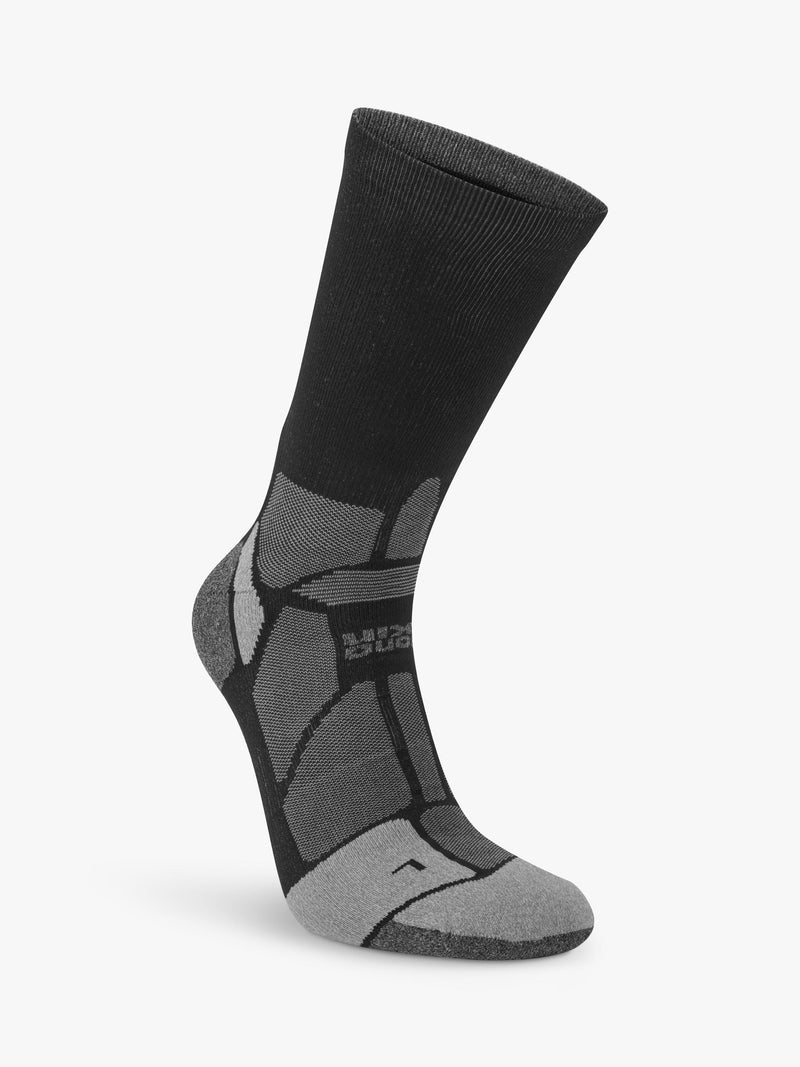 Hilly Marathon Fresh crew running socks black, imported from the UK