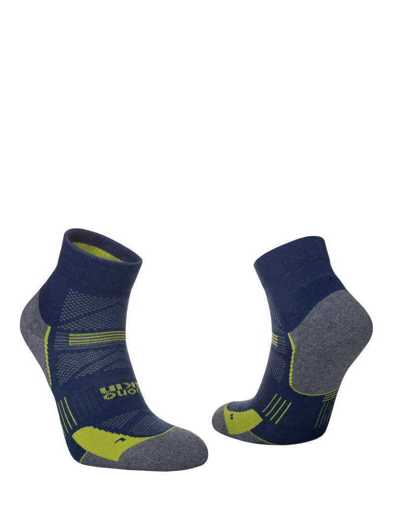 Hilly Supreme anklet running socks grey/blue, imported from the UK