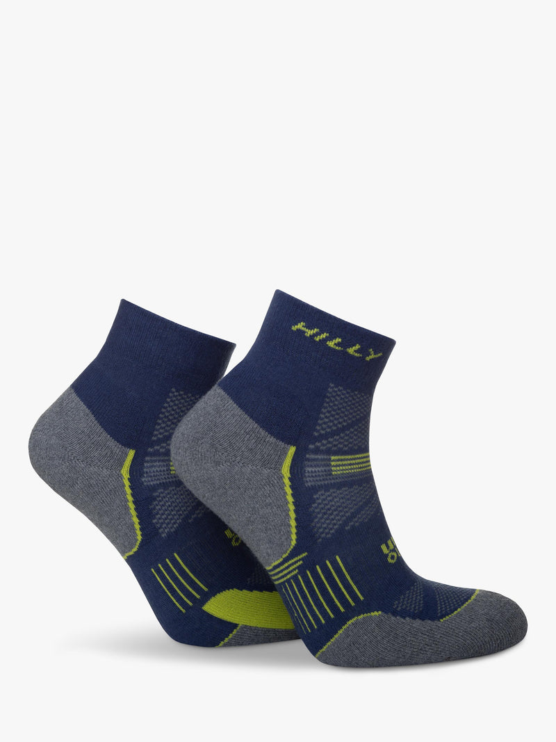 Hilly Supreme anklet running socks grey/blue, imported from the UK