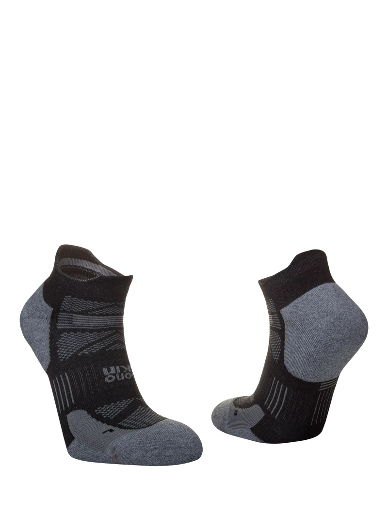 Hilly Supreme Socklet running socks black grey (British brand)