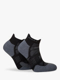Hilly Supreme Socklet running socks black grey (British brand)