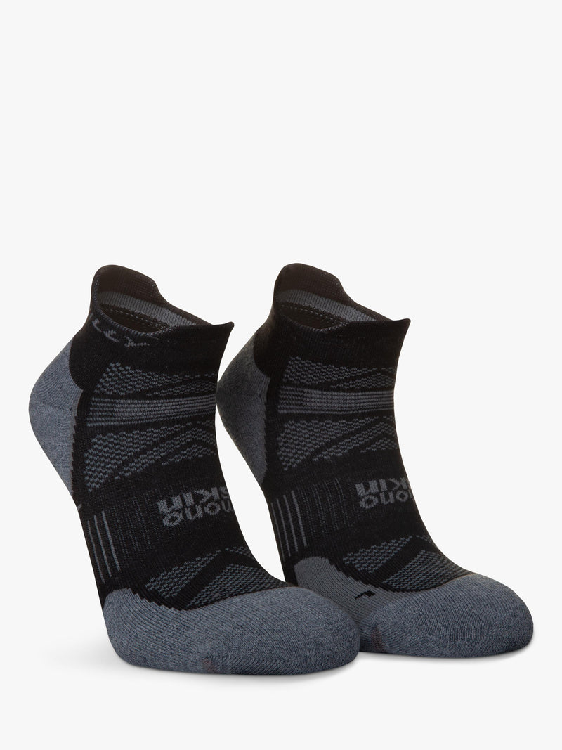 Hilly Supreme Socklet running socks black grey (British brand)