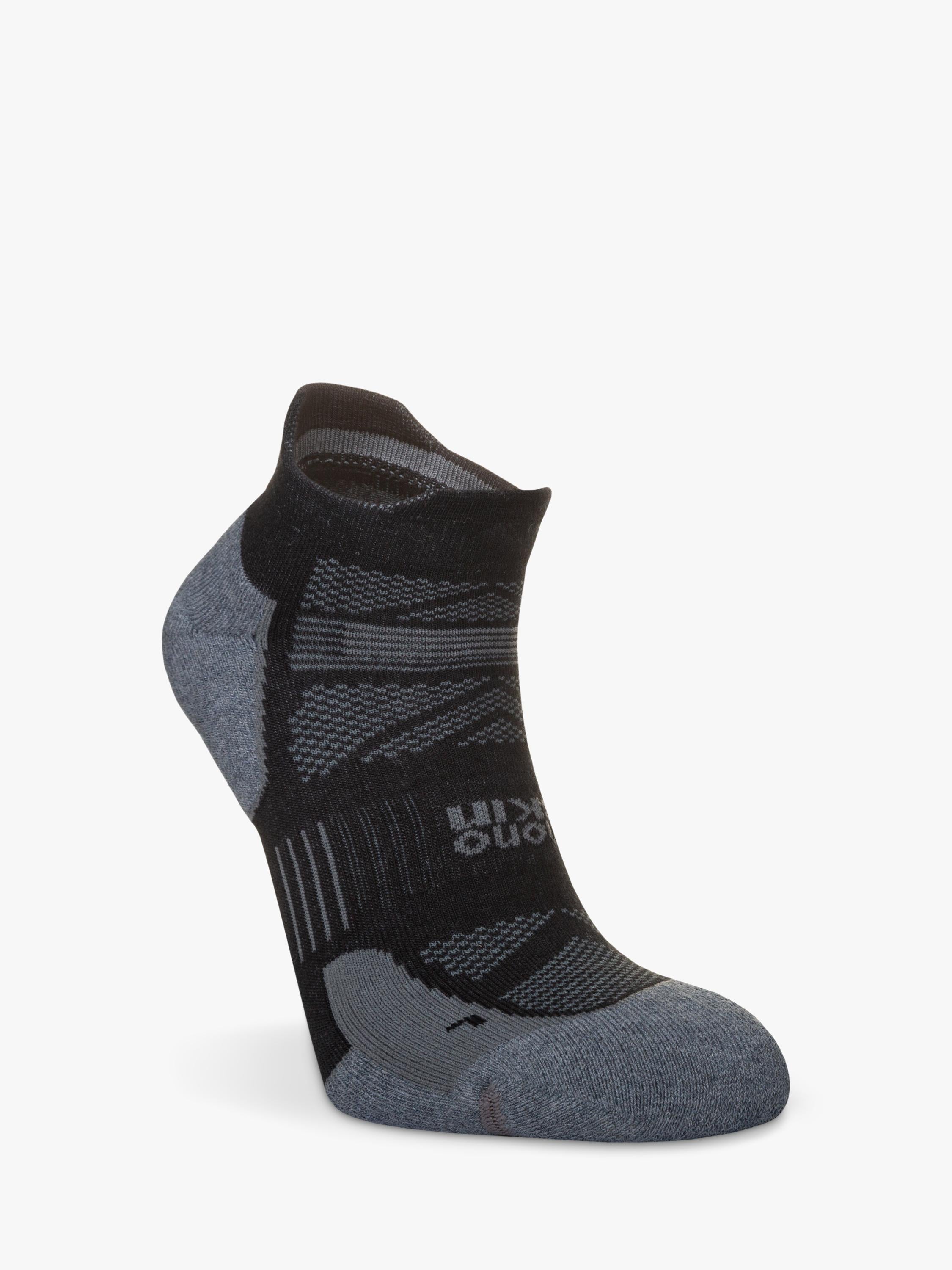 Hilly Supreme Socklet running socks black grey (British brand)