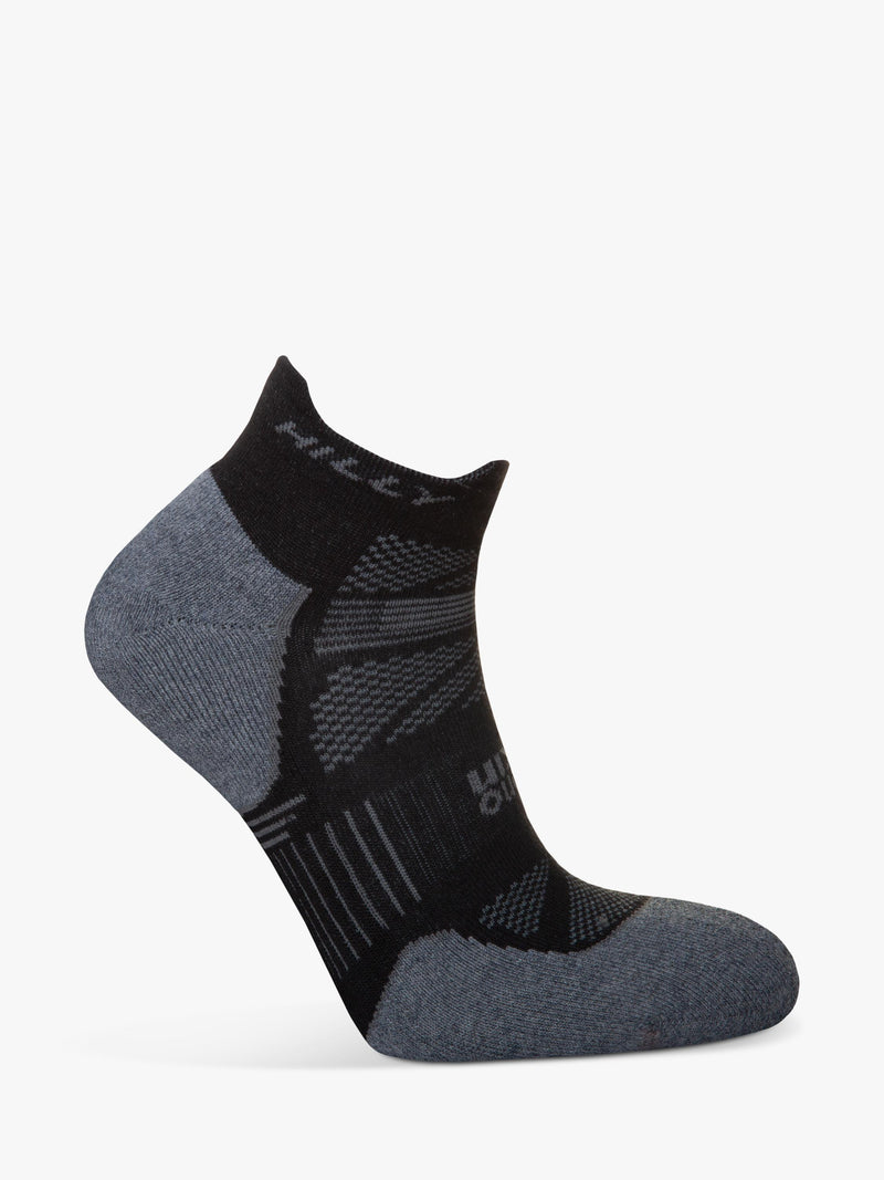 Hilly Supreme Socklet running socks black grey (British brand)
