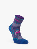 Hilly Twin Skin running socks in grey/blue color - British product