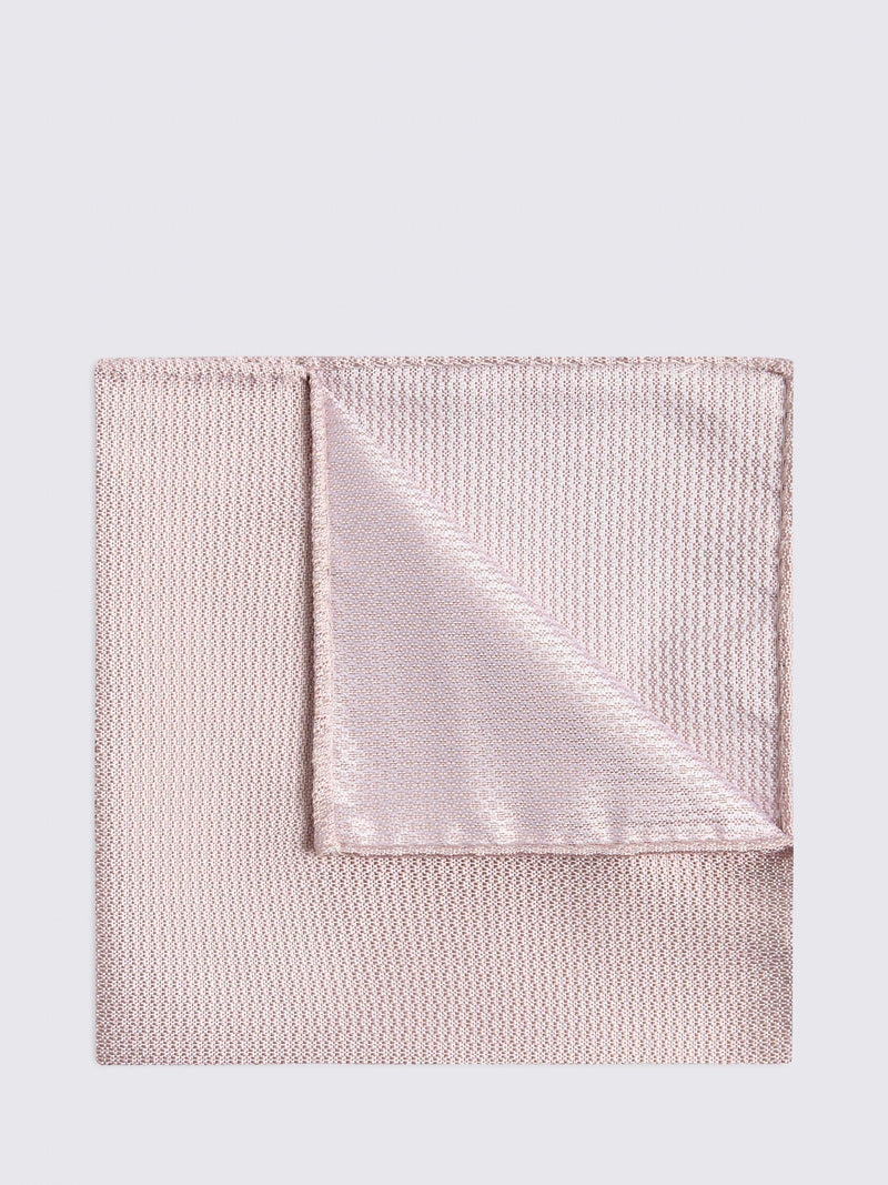 Moss silk semi-plain pocket square for formal wear, imported from the UK