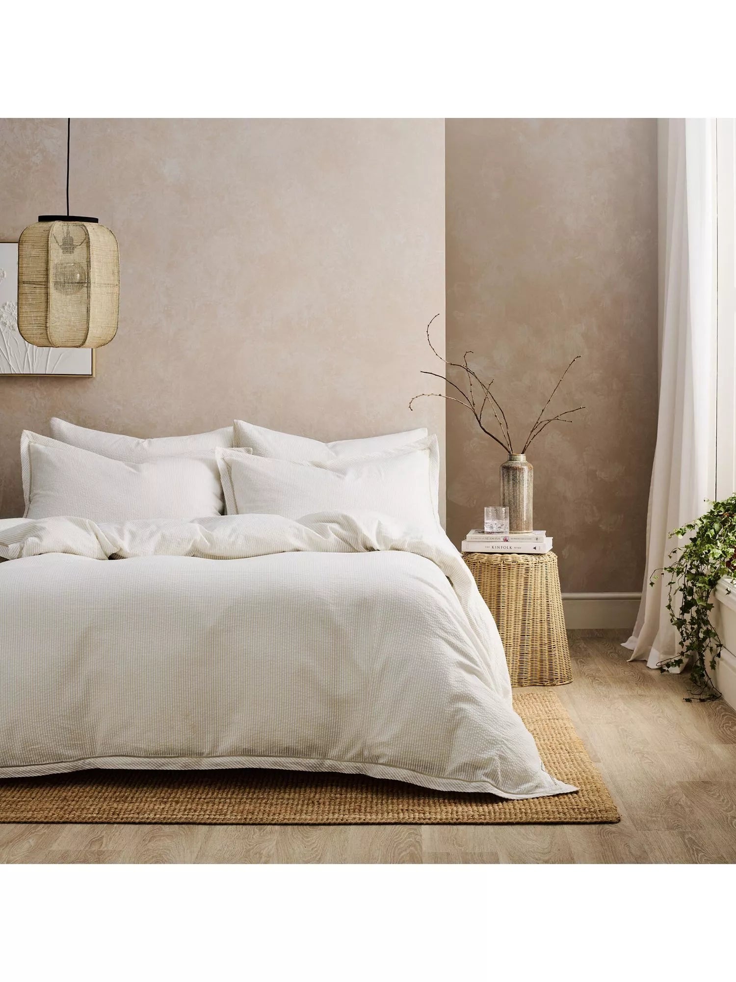 Christy seersucker duvet set Double - British product
