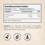 VitaBright Zinc Bisglycinate with Copper 400 tablets, UK version