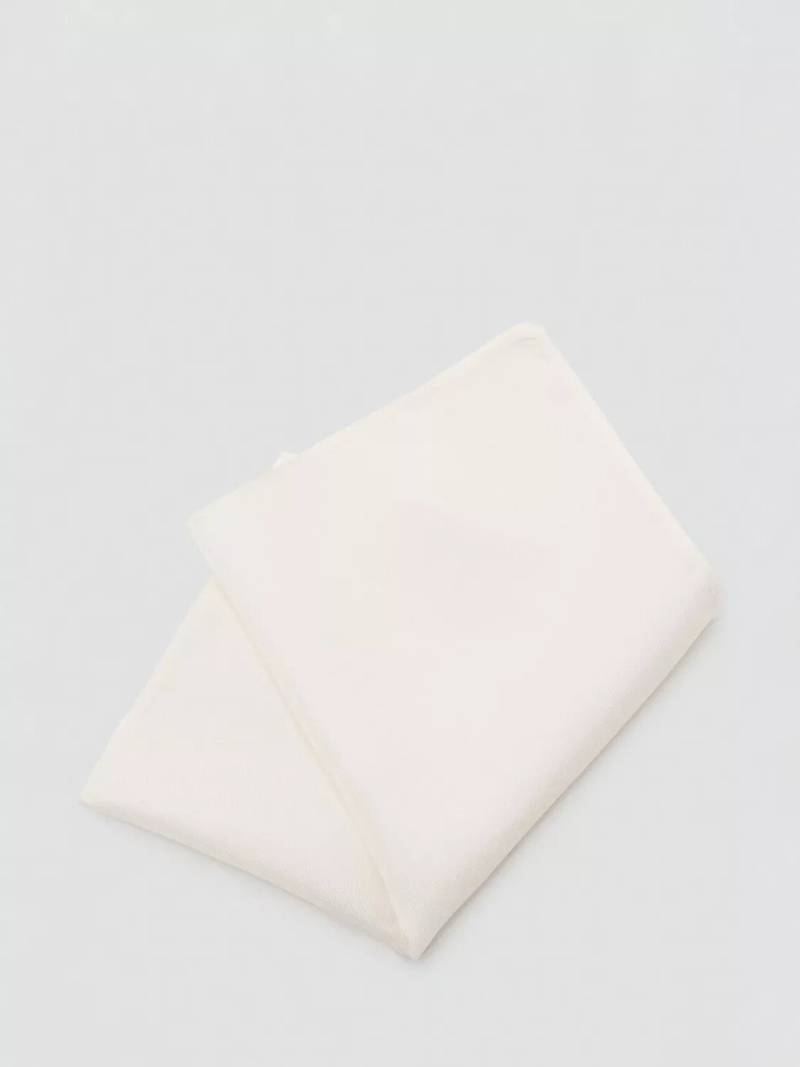 Mango white square silk handkerchief, imported from the UK