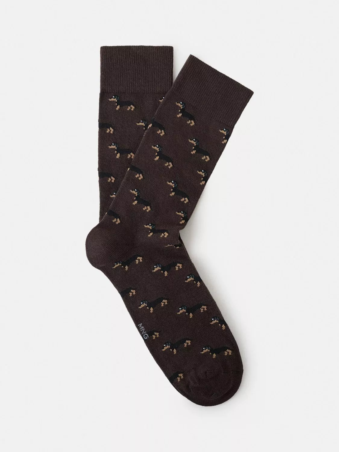 Mango dog socks cotton blend ankle (British brand)