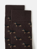 Mango dog socks cotton blend ankle (British brand)