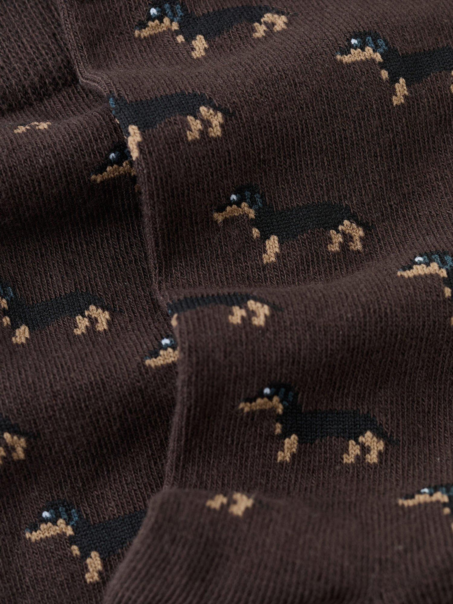 Mango dog socks cotton blend ankle (British brand)