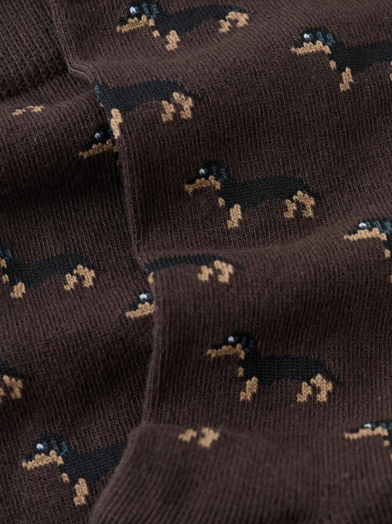 Mango dog socks cotton blend ankle (British brand)