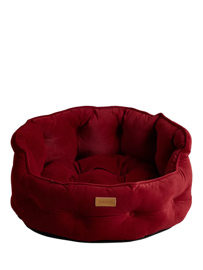 John Lewis Joules Chesterfield Padded Pet Bed Red Burgundy- Buy online at McGrocer