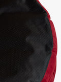 Joules Chesterfield padded pet bed in red burgundy, imported from the UK