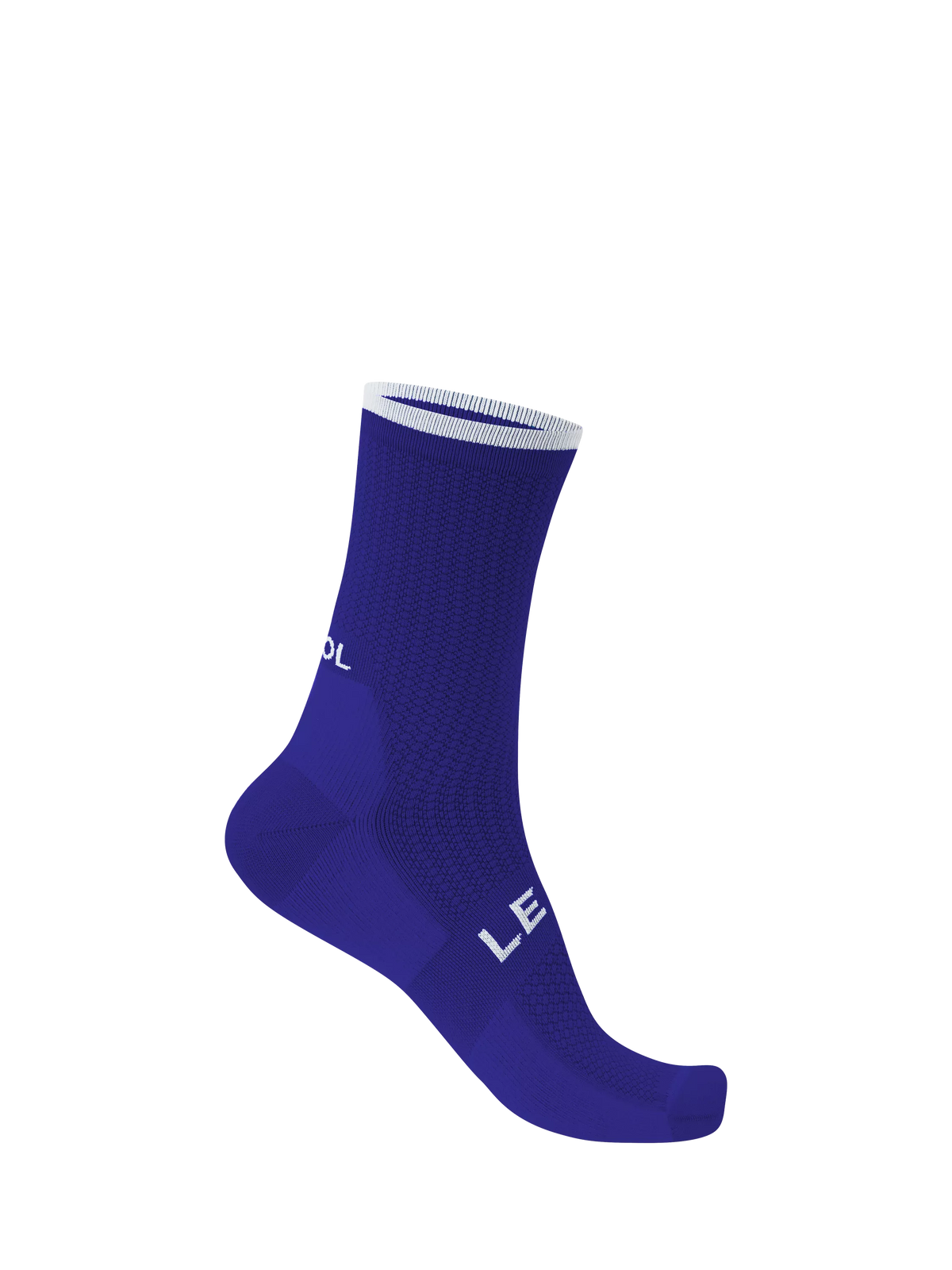 Le Col cycling socks electric blue and white - British product