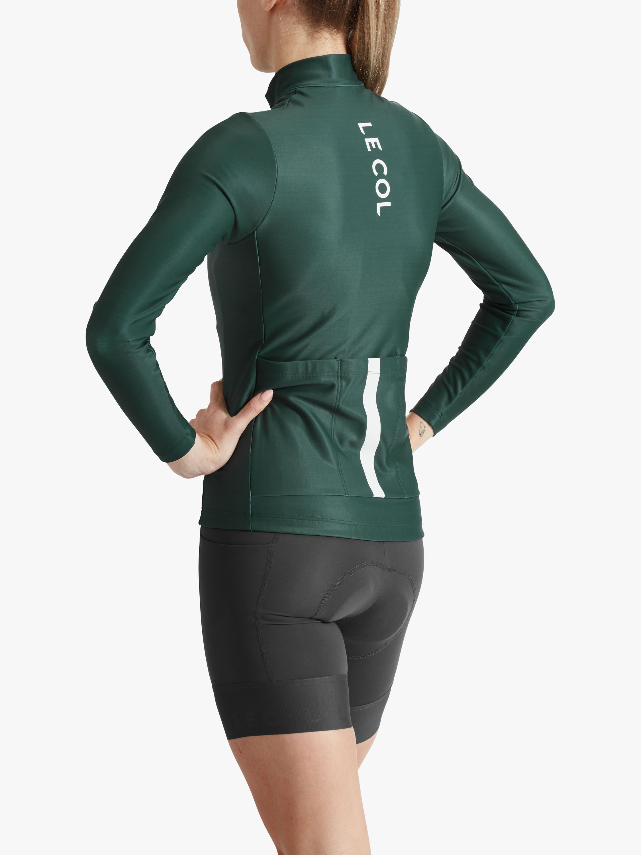 Le Col women's pro aqua zero cycling jersey forest green (British brand)