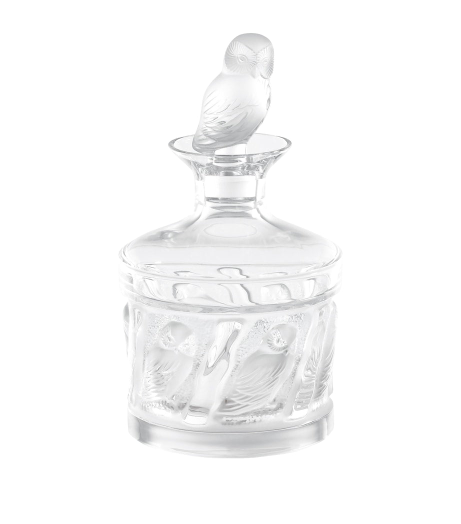 Lalique La Owl crystal decanter 850ml, UK version
