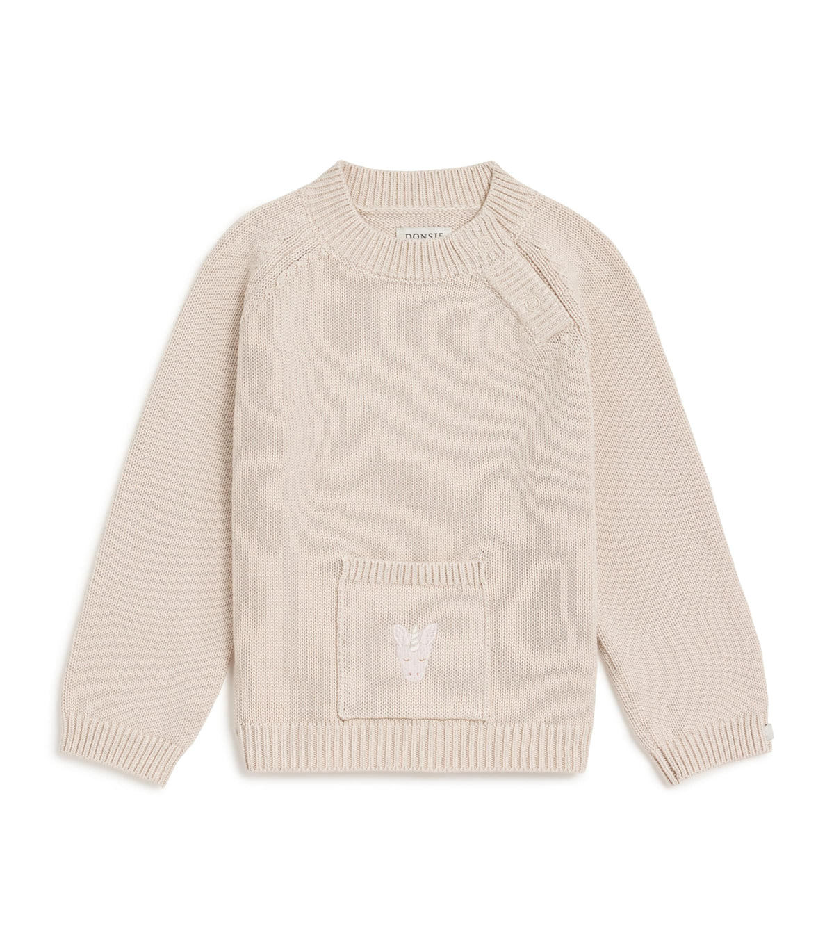 Donsje Organic Cotton Unicorn Loeke Baby Sweater 6-30 Months - British product