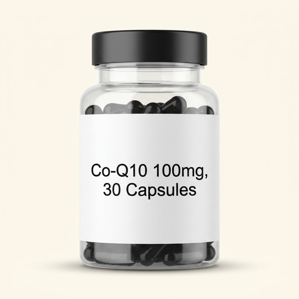 Holland & Barrett CoQ10 100mg capsules, UK version