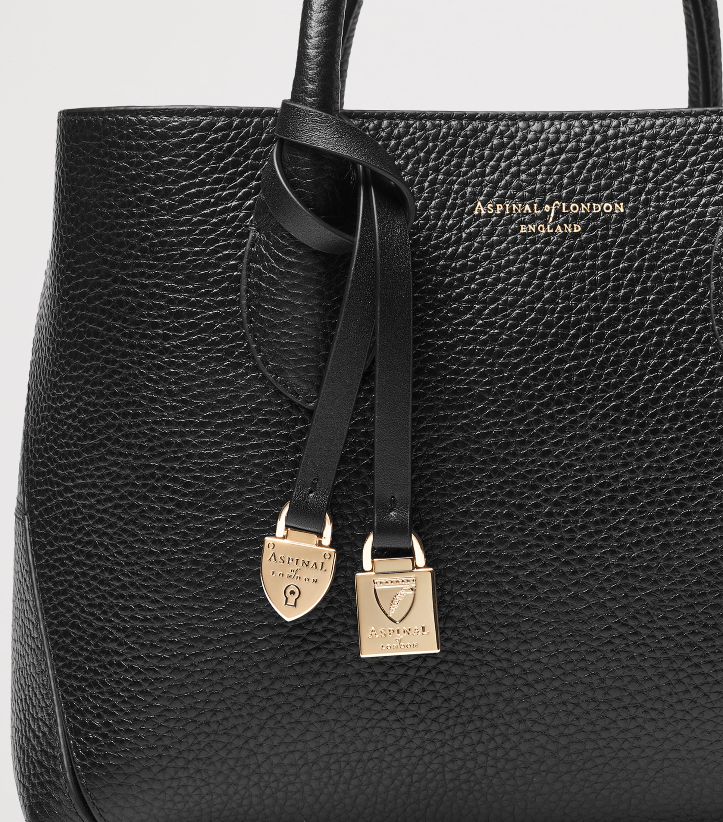 Aspinal of London midi leather tote bag, UK version