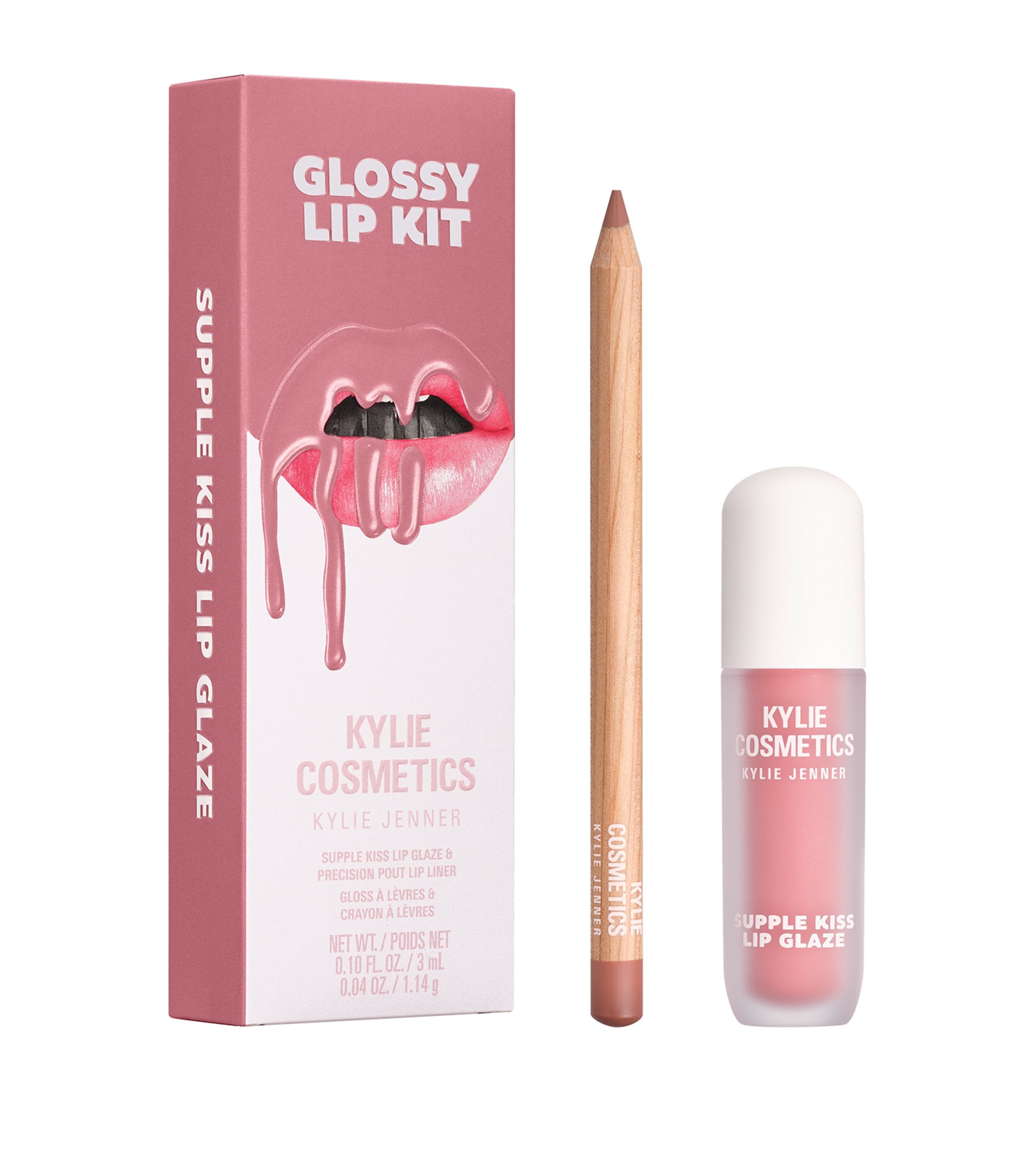 Kylie Cosmetics Glossy Lip Gloss and Liner Kit, UK version