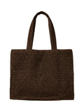 South Beach straw woven tote bag textured finish, imported from the UK
