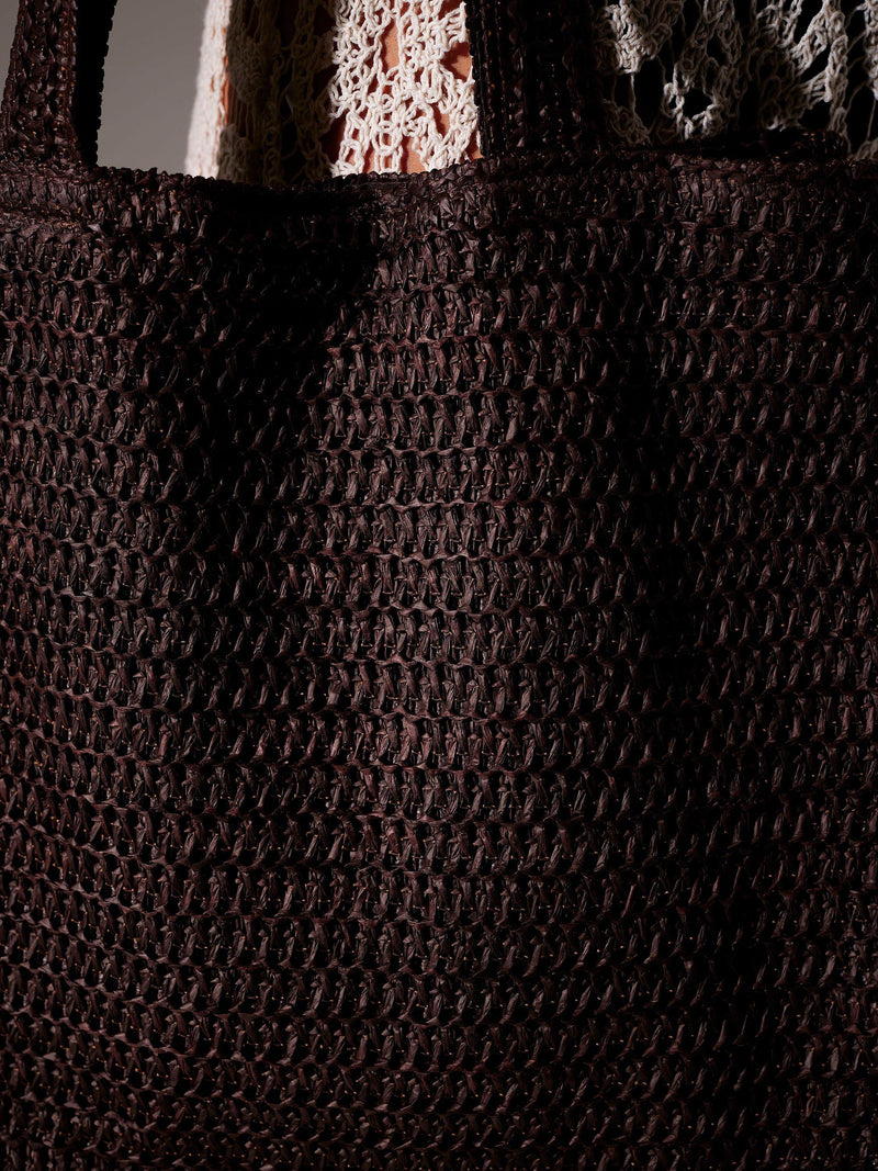 South Beach straw woven tote bag textured finish, imported from the UK