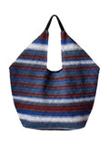 South Beach striped straw oversized tote bag, UK version