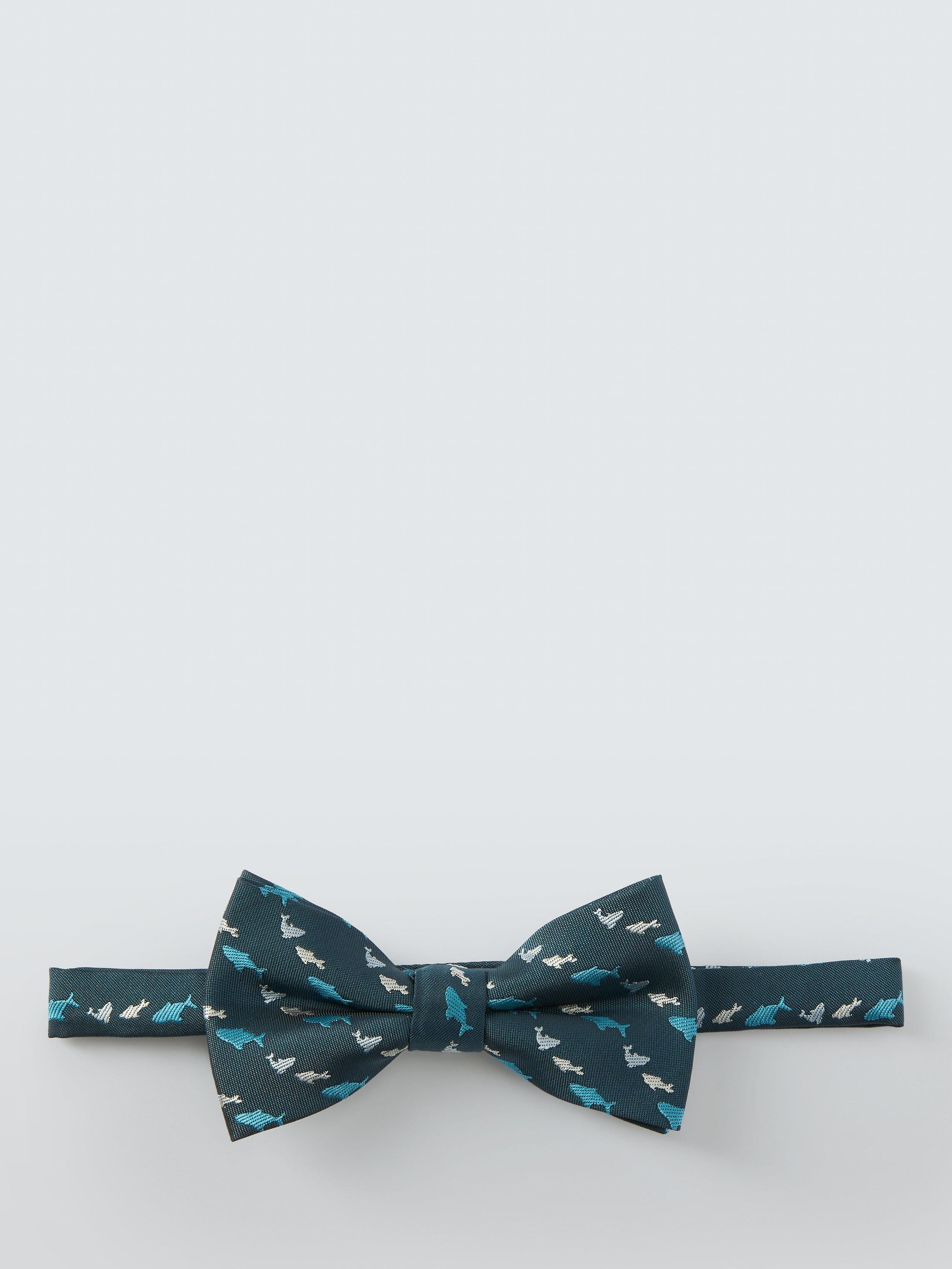 John Lewis Kids Shark Bow Tie Green, imported from the UK