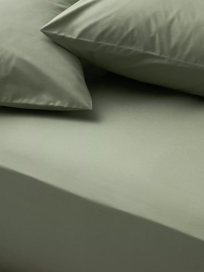 John Lewis John Lewis Egyptian Cotton Percale Easy Care 260 Thread Count Deep Fitted Sheet Double- Buy online at McGrocer