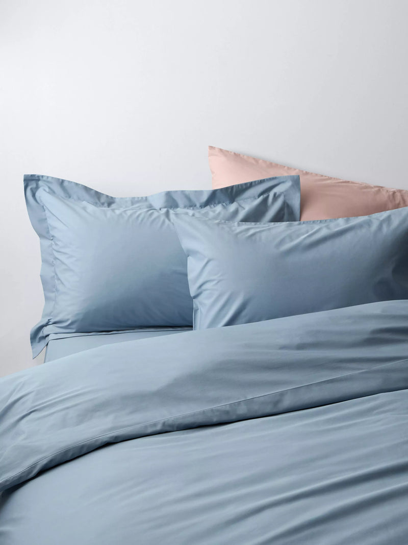 John Lewis Egyptian Cotton Percale Easy Care 260 Thread Count Double Duvet Cover Set