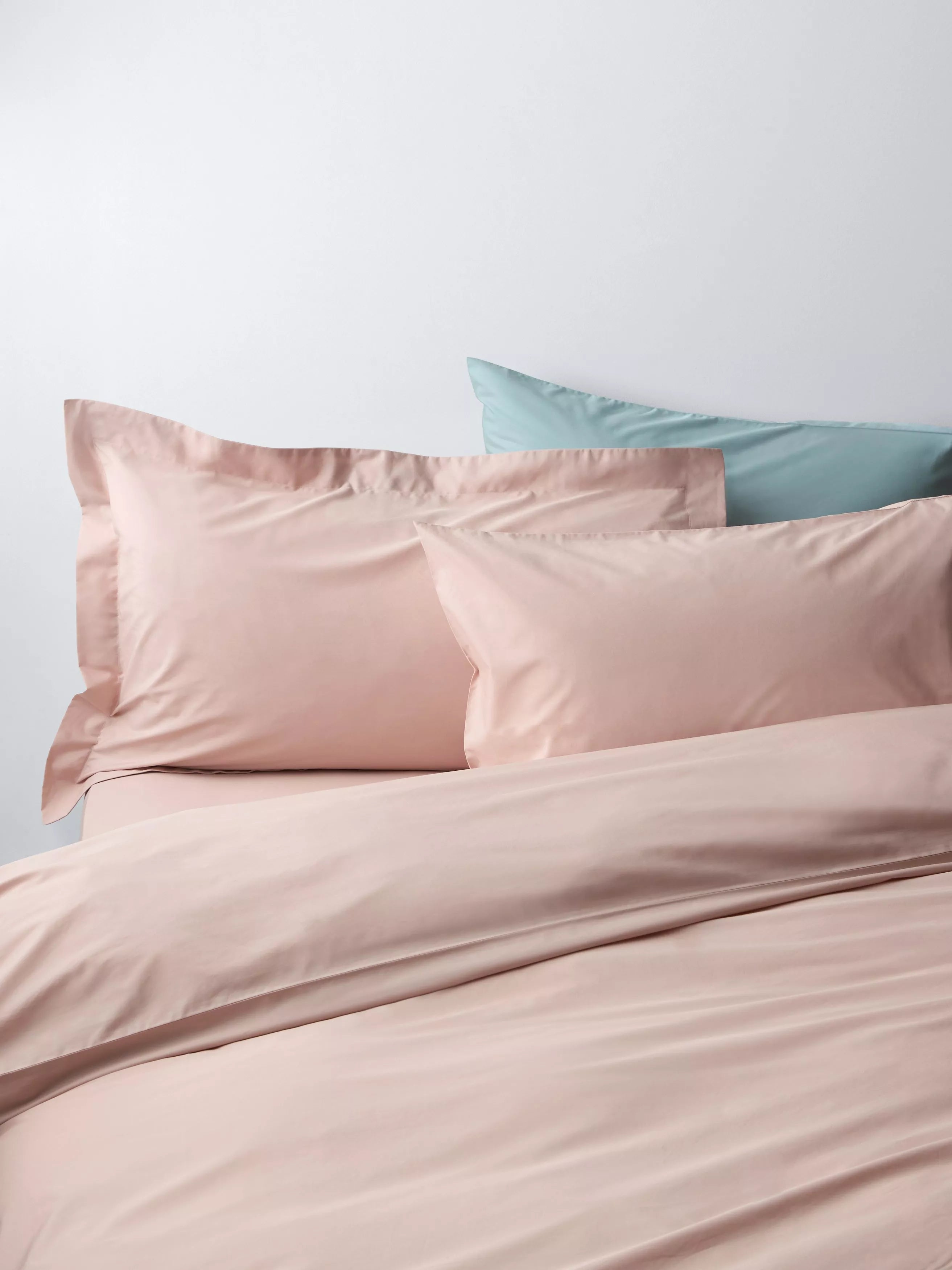 John Lewis Egyptian Cotton Percale Easy Care 260 Thread Count Double Duvet Cover Set