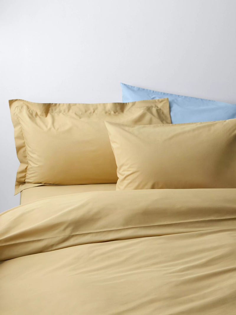 John Lewis Egyptian Cotton Percale Easy Care 260 Thread Count Double Duvet Cover Set