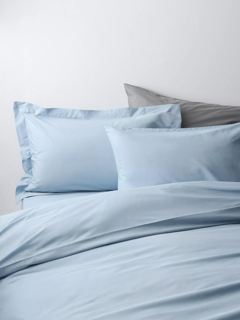 John Lewis Egyptian Cotton Percale Easy Care 260 Thread Count Double Duvet Cover Set