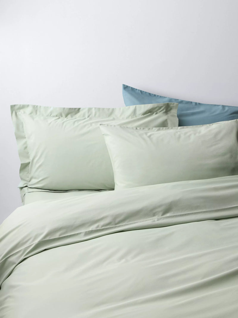 John Lewis Egyptian Cotton Percale Easy Care 260 Thread Count Double Duvet Cover Set