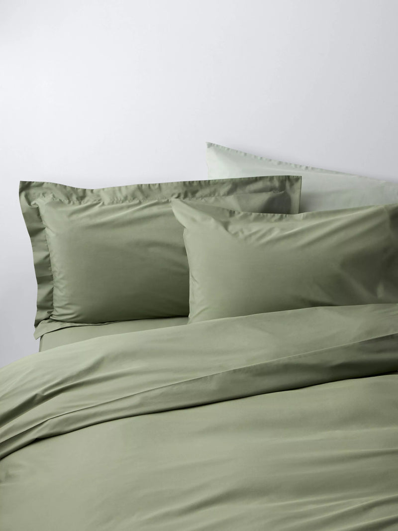John Lewis Egyptian Cotton Percale Easy Care 260 Thread Count Double Duvet Cover Set