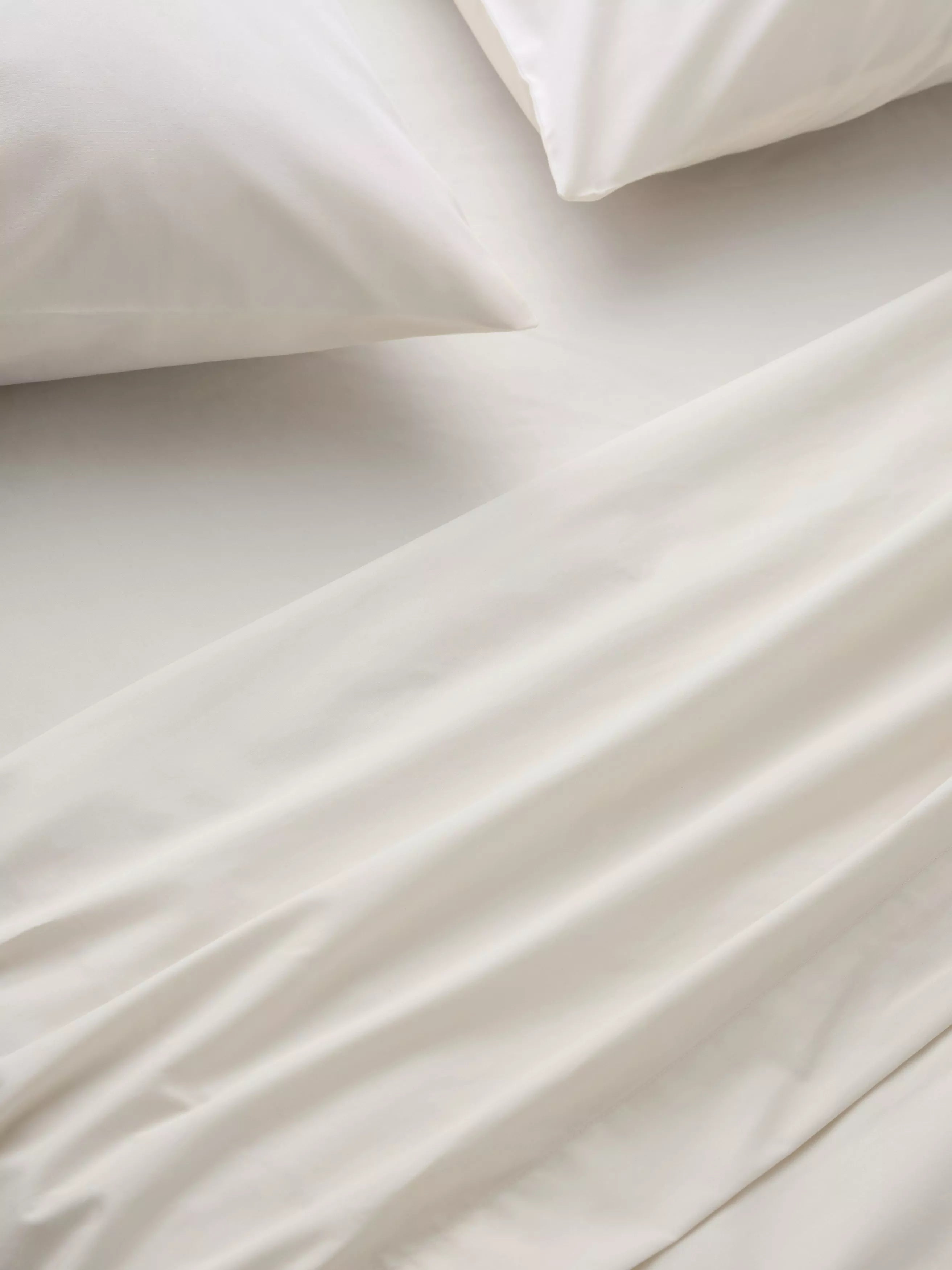 John Lewis Egyptian Cotton Percale Easy Care 260 Thread Count Double Flat Sheet